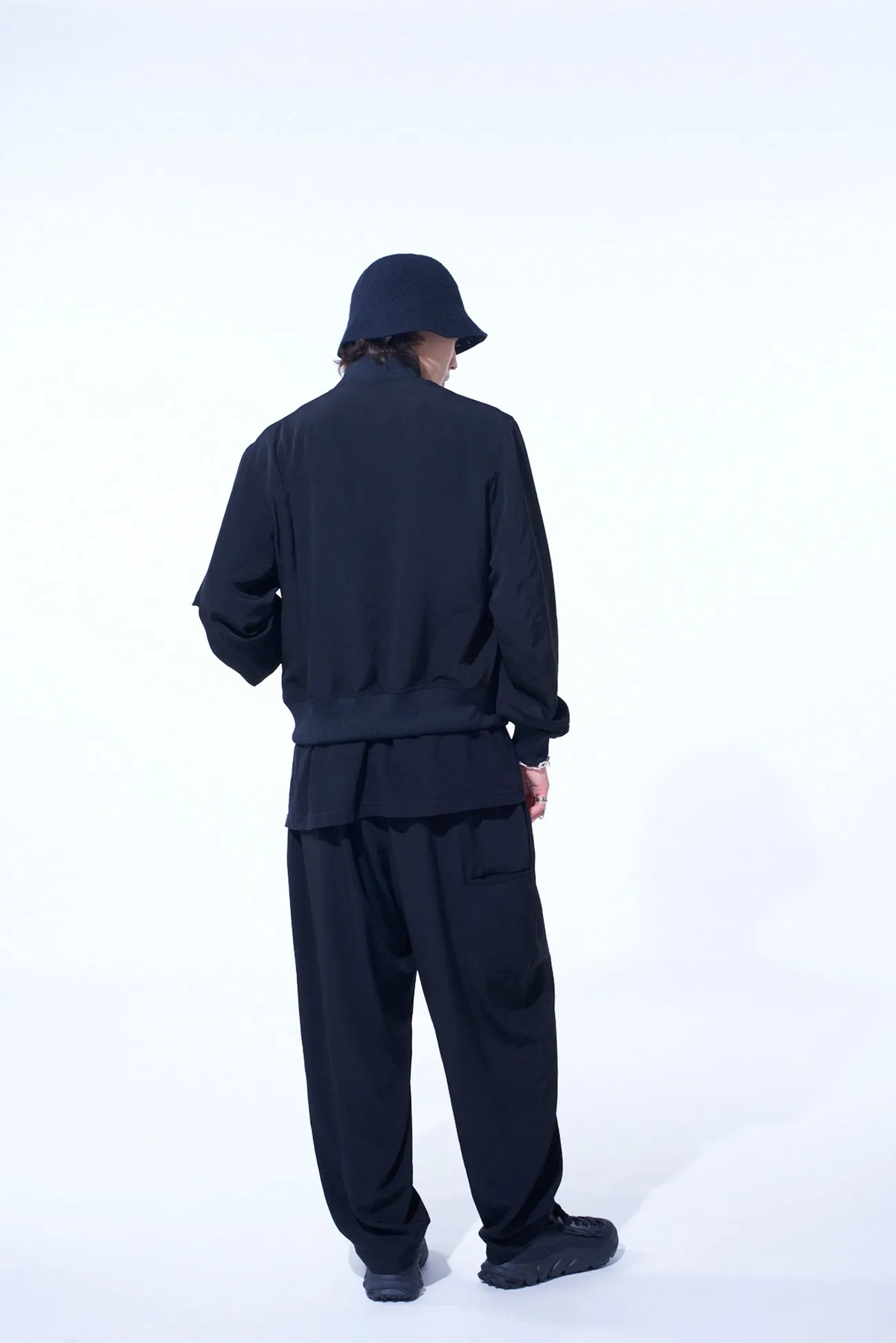 CREPE de CHINE SIde TUCK TROUSERS
