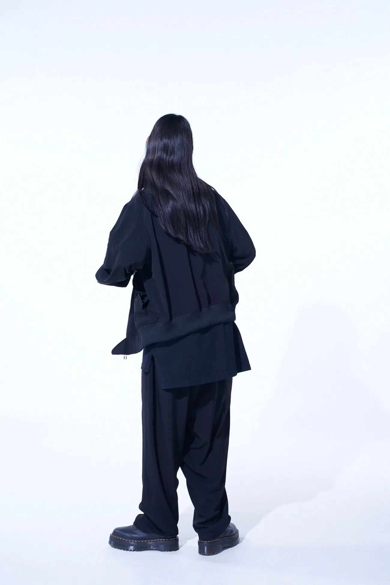 CREPE de CHINE SIde TUCK TROUSERS