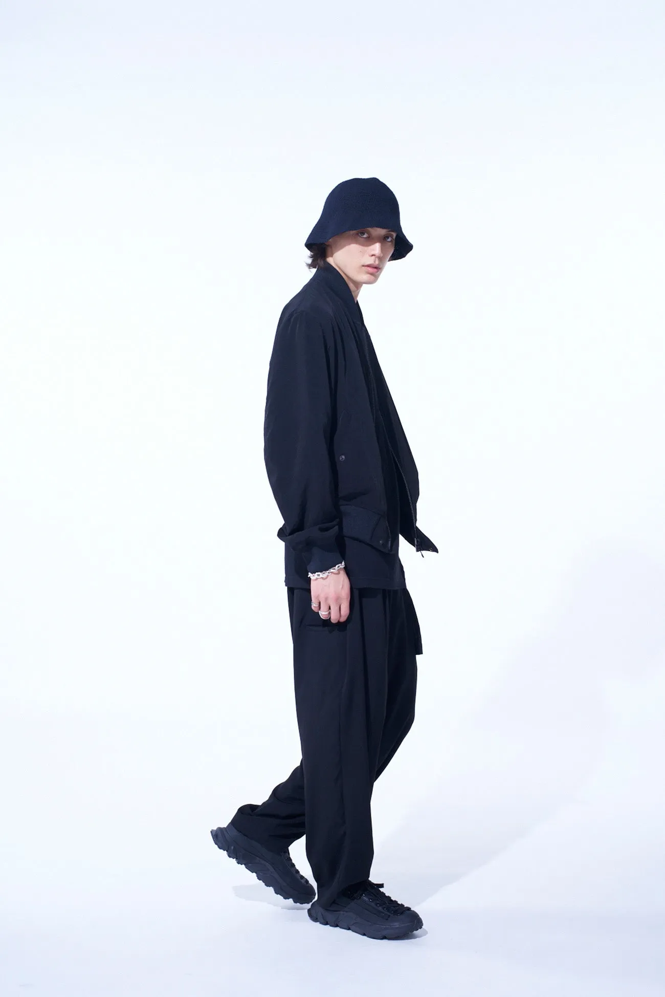 CREPE de CHINE SIde TUCK TROUSERS