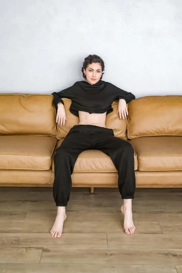 Crop Hoodie Tracksuit Set