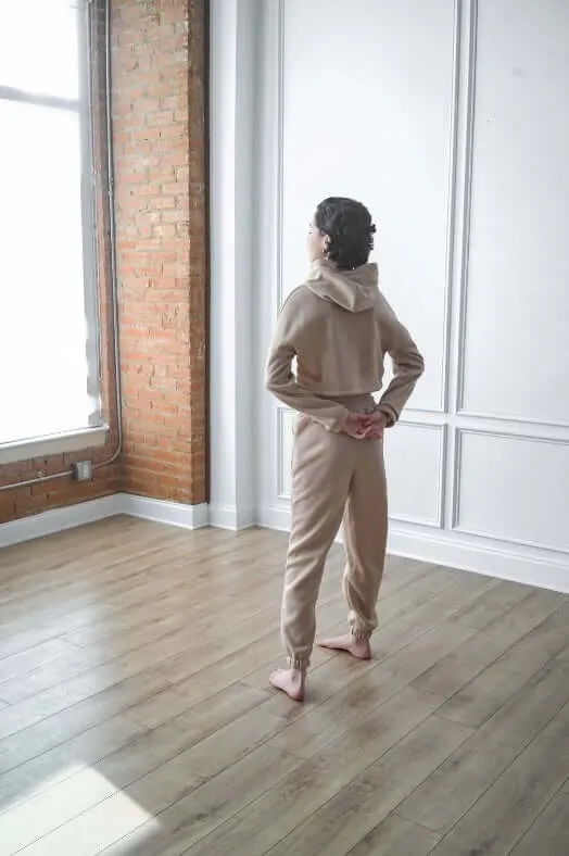 Crop Hoodie Tracksuit Set