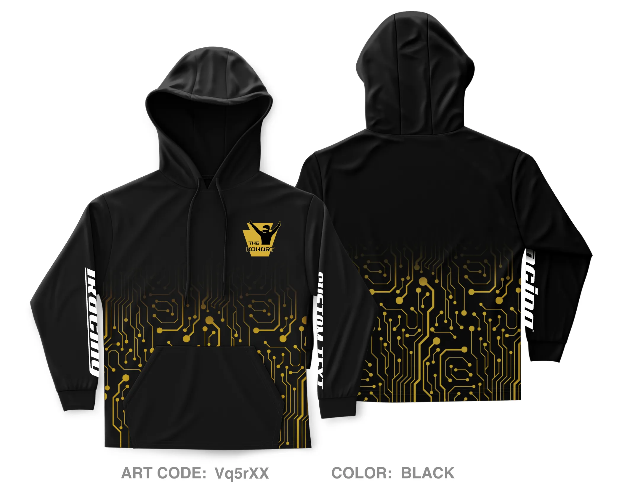 CUSTOM The Kohort Core Men's Hooded Performance Sweatshirt - Vq5rXX