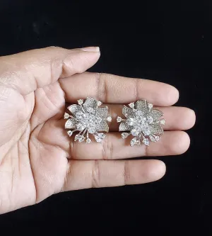 Cz Tops With Rhodium Plating NV15 White