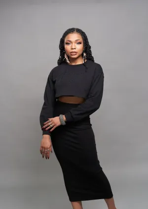 Damaris Crop Top Skirt Set