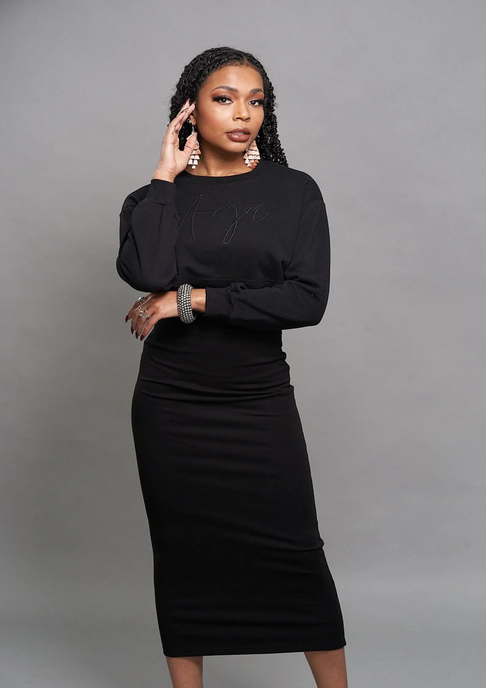 Damaris Crop Top Skirt Set