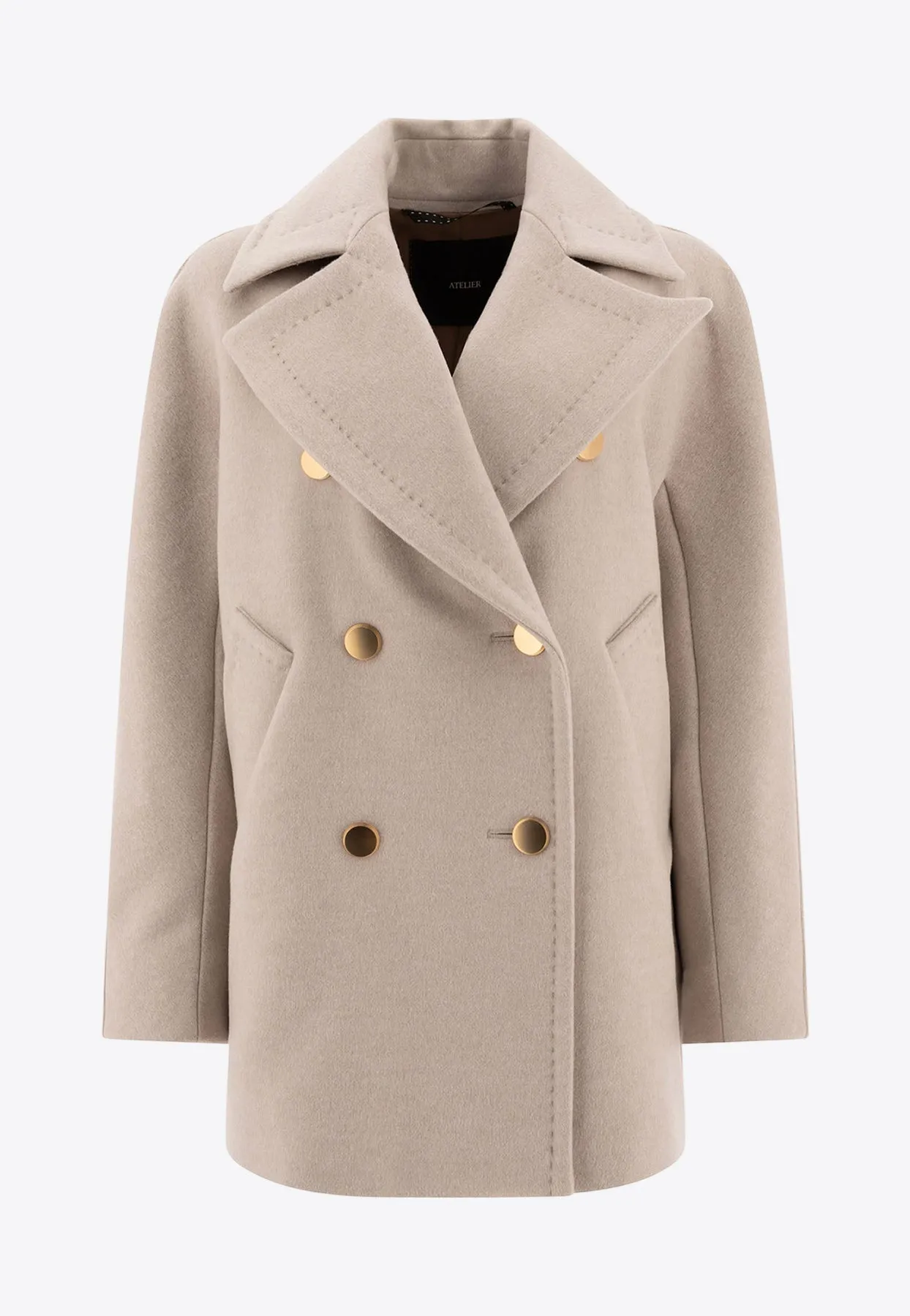 Double-Breasted Cashmere Coat