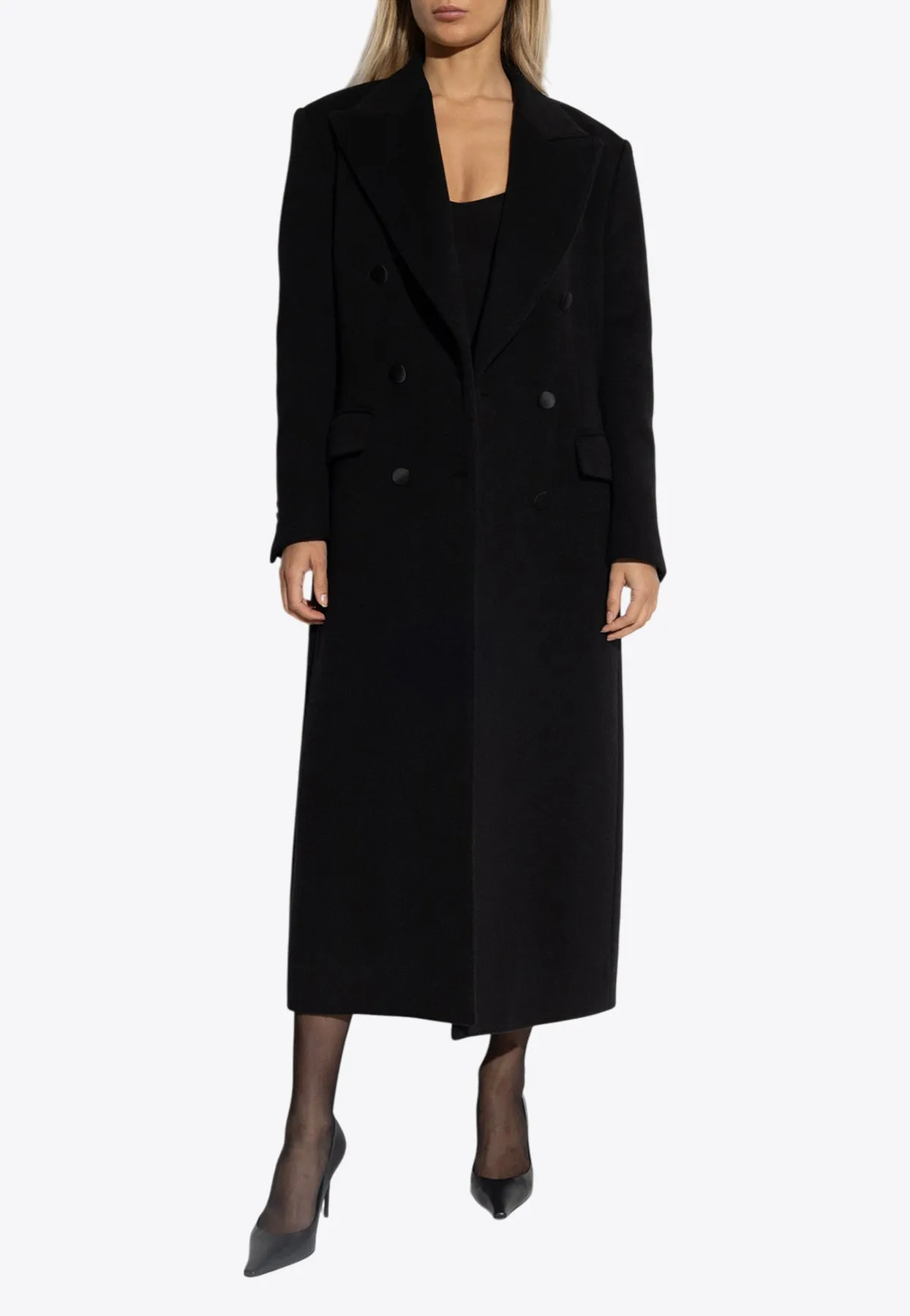 Double-Breasted Cashmere Coat