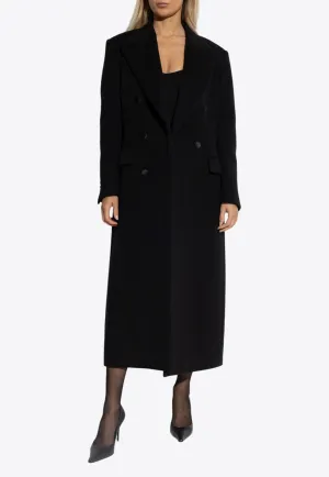 Double-Breasted Cashmere Coat