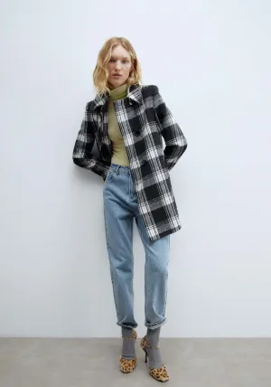 Double Breasted Coat - Black