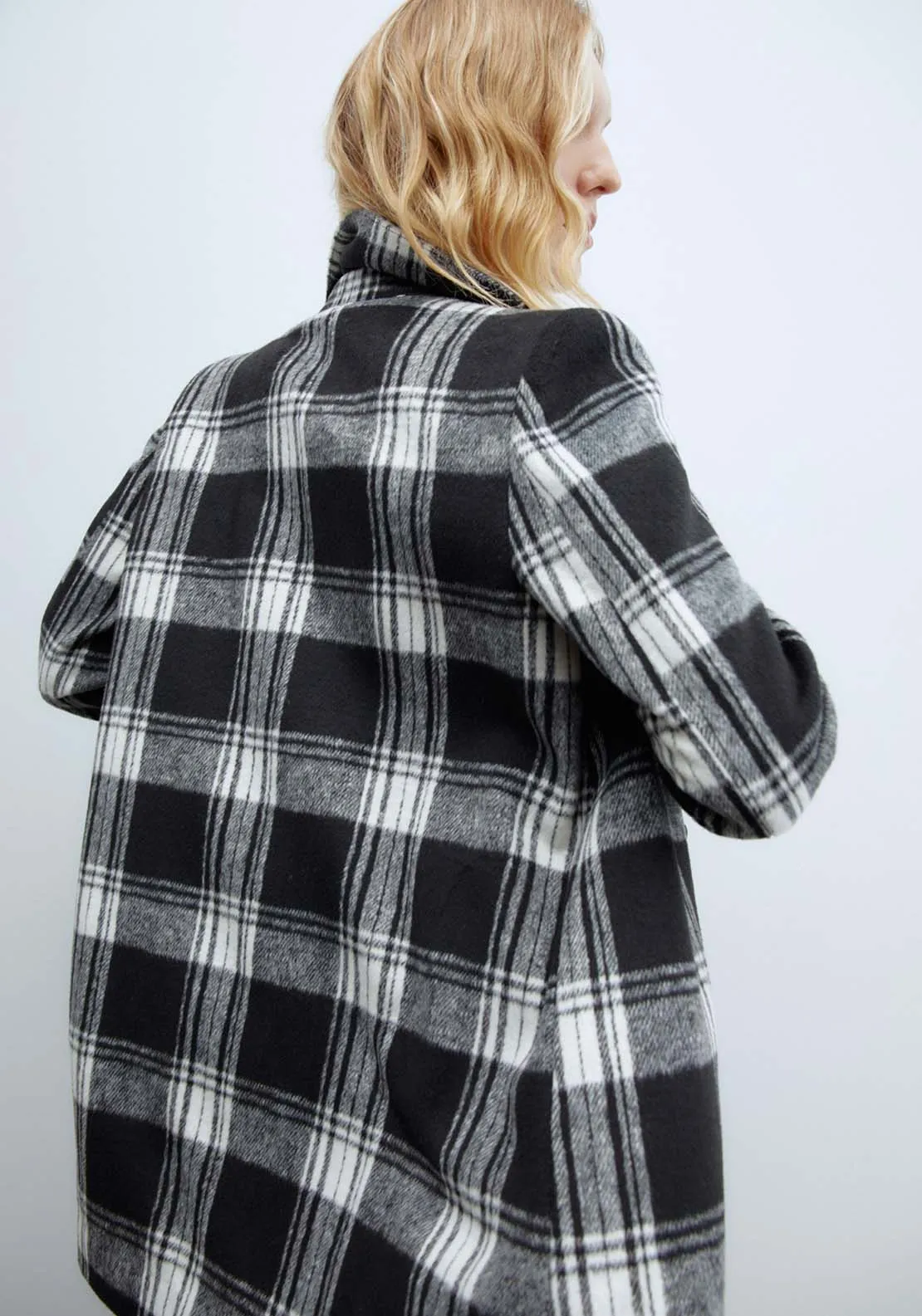 Double Breasted Coat - Black