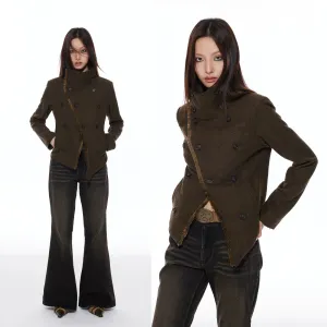 Double-Breasted Deconstructed Jacket