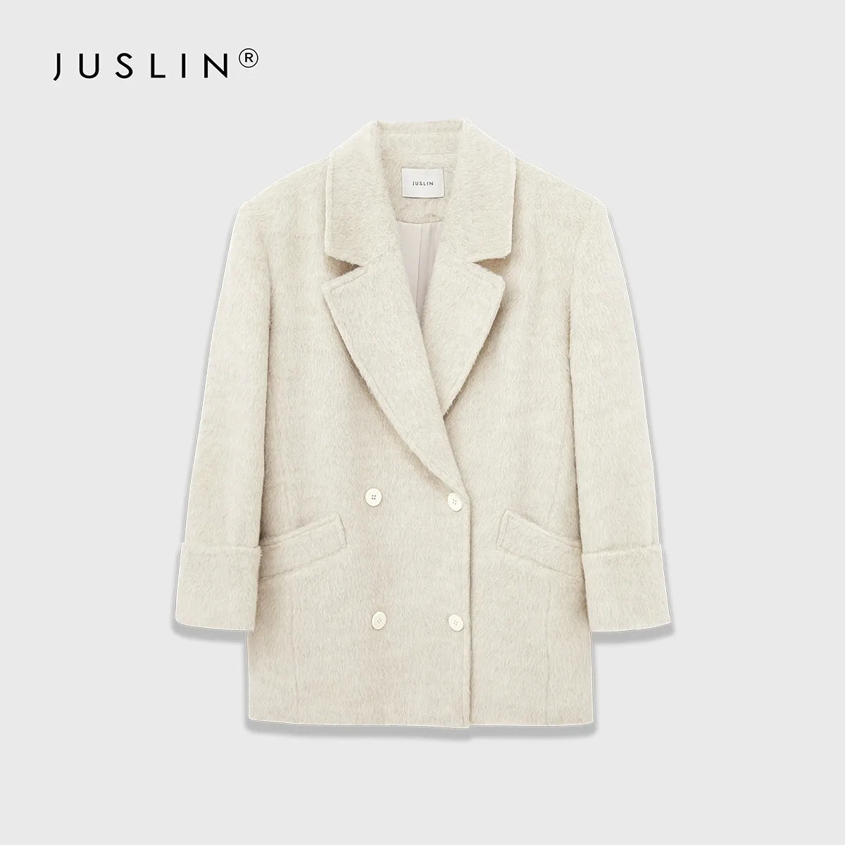 Double-Breasted Wool Coat