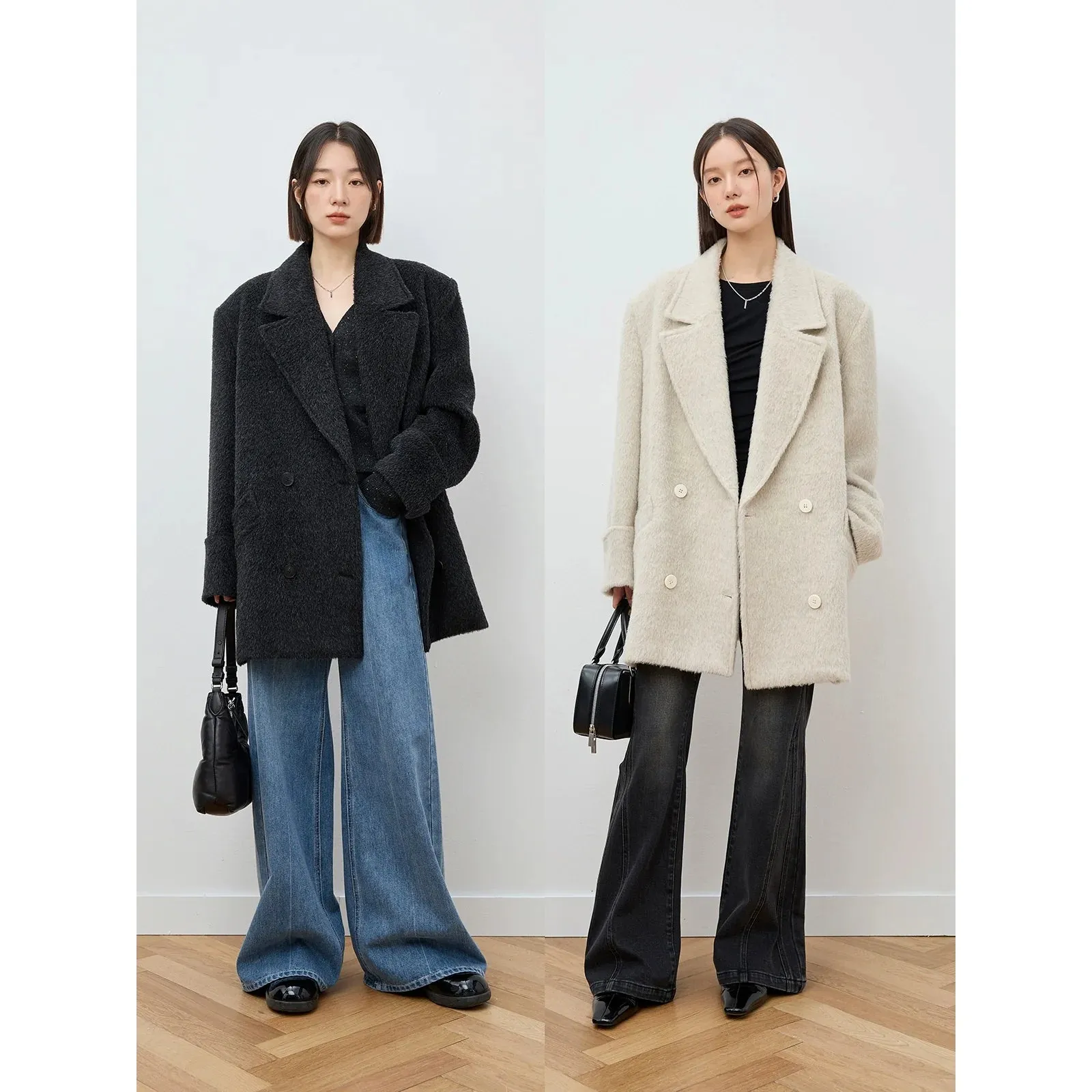 Double-Breasted Wool Coat