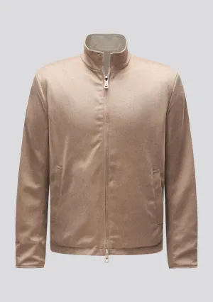 Double faced Beige Cashmere and Nylon Jacket Kired Collaboration