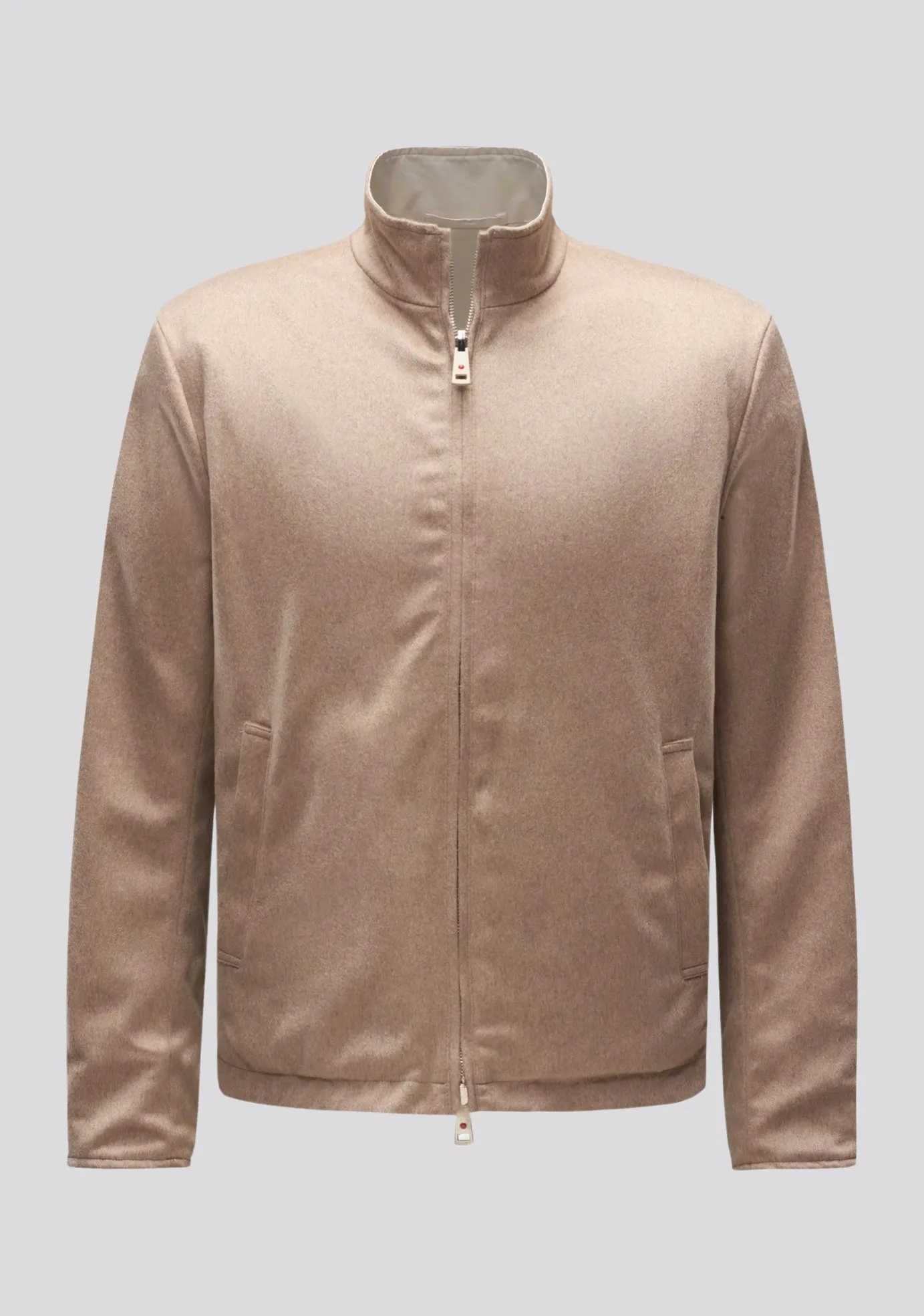 Double faced Beige Cashmere and Nylon Jacket Kired Collaboration