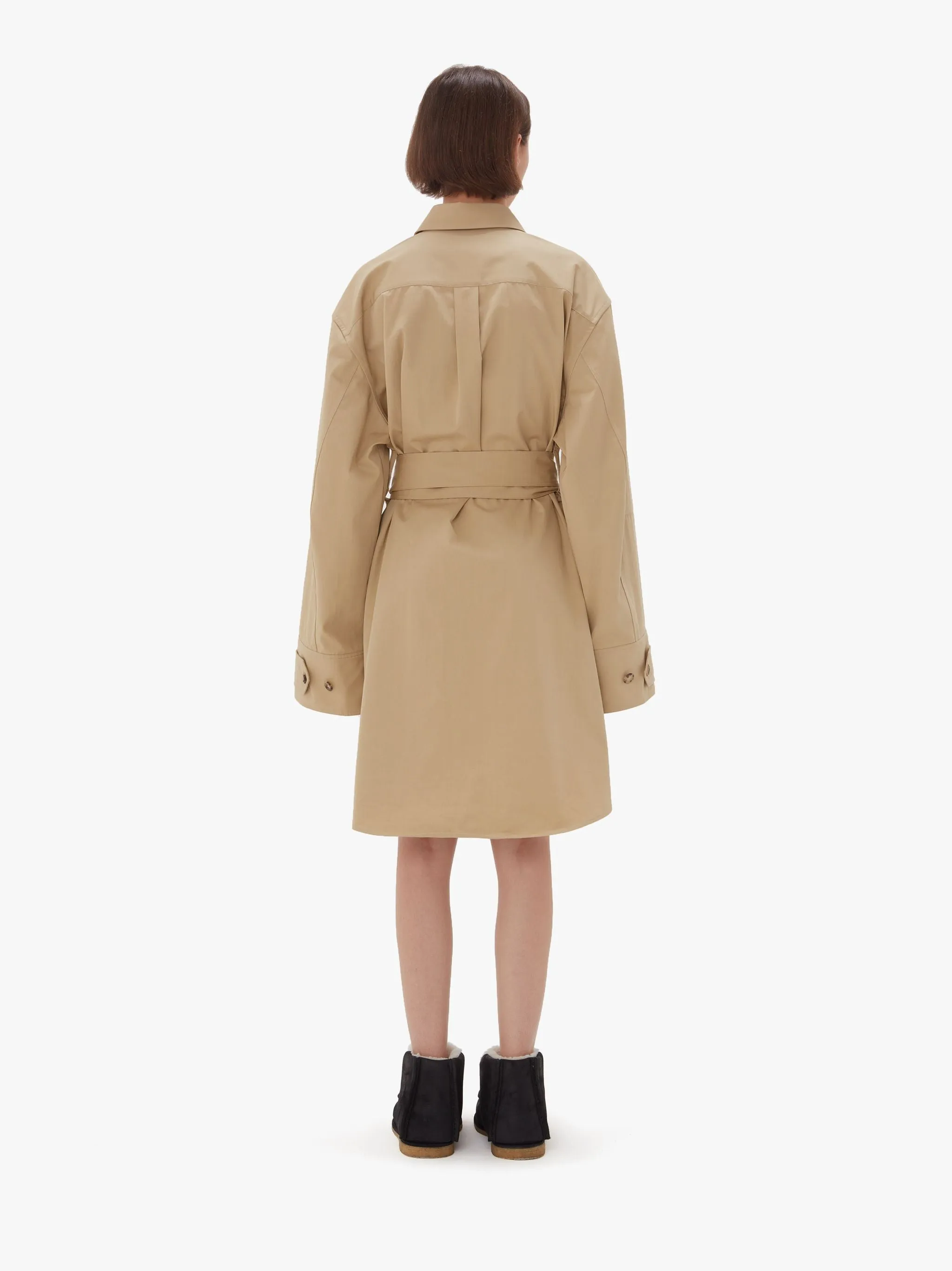 Double Wrap Trench Dress