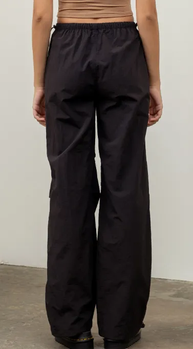 Drawstring Wide Leg Joggers