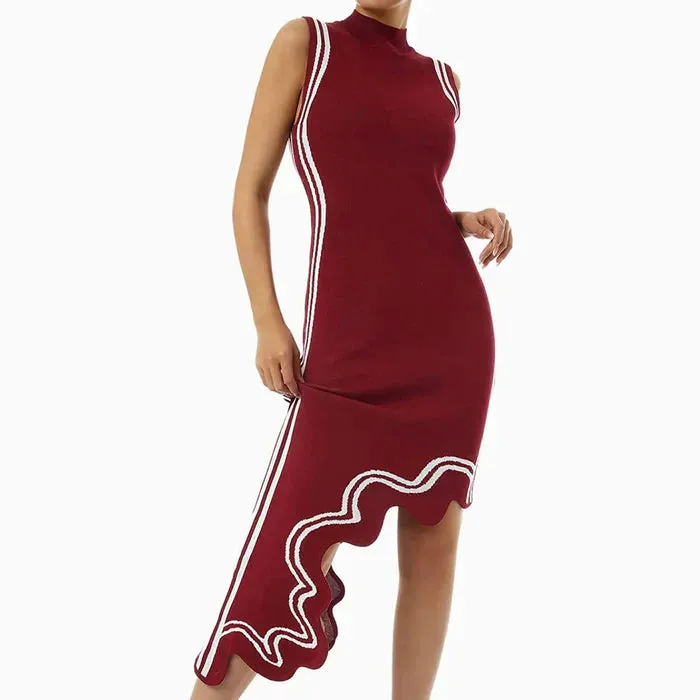 Dulce® | Asymmetrical Knit Dress
