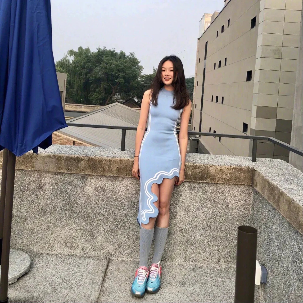 Dulce® | Asymmetrical Knit Dress