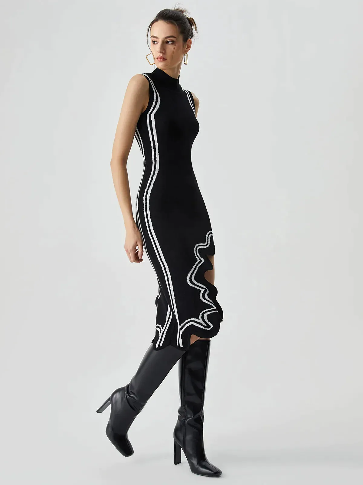 Dulce® | Asymmetrical Knit Dress