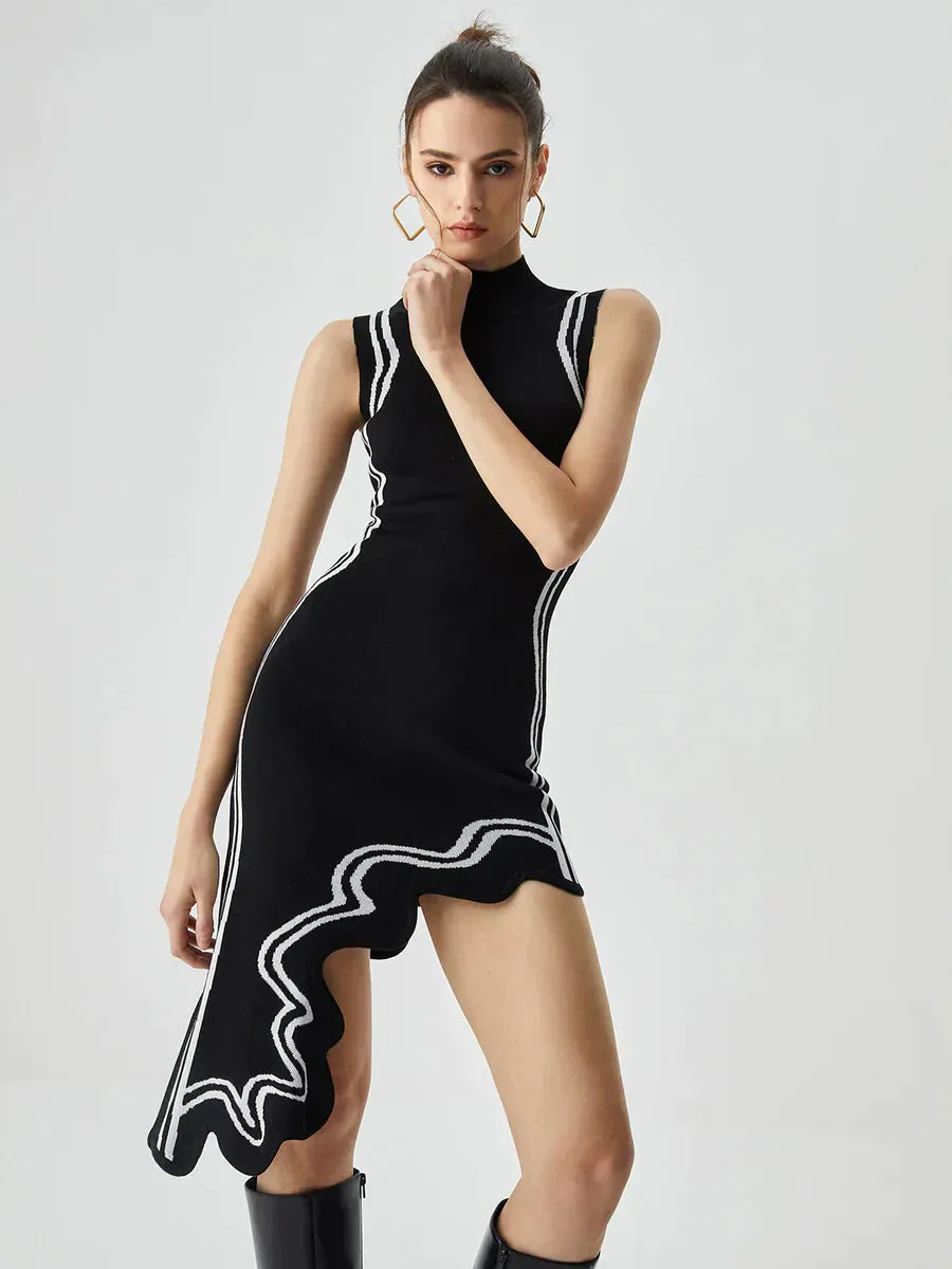 Dulce® | Asymmetrical Knit Dress