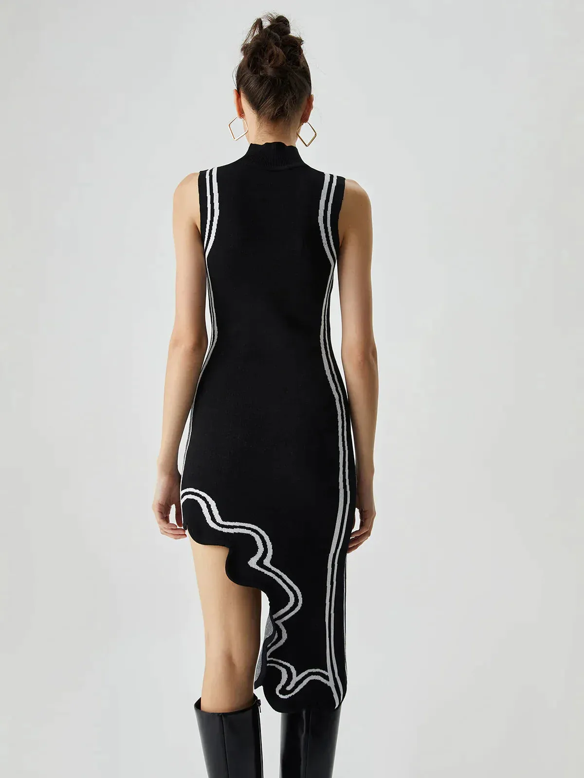 Dulce® | Asymmetrical Knit Dress