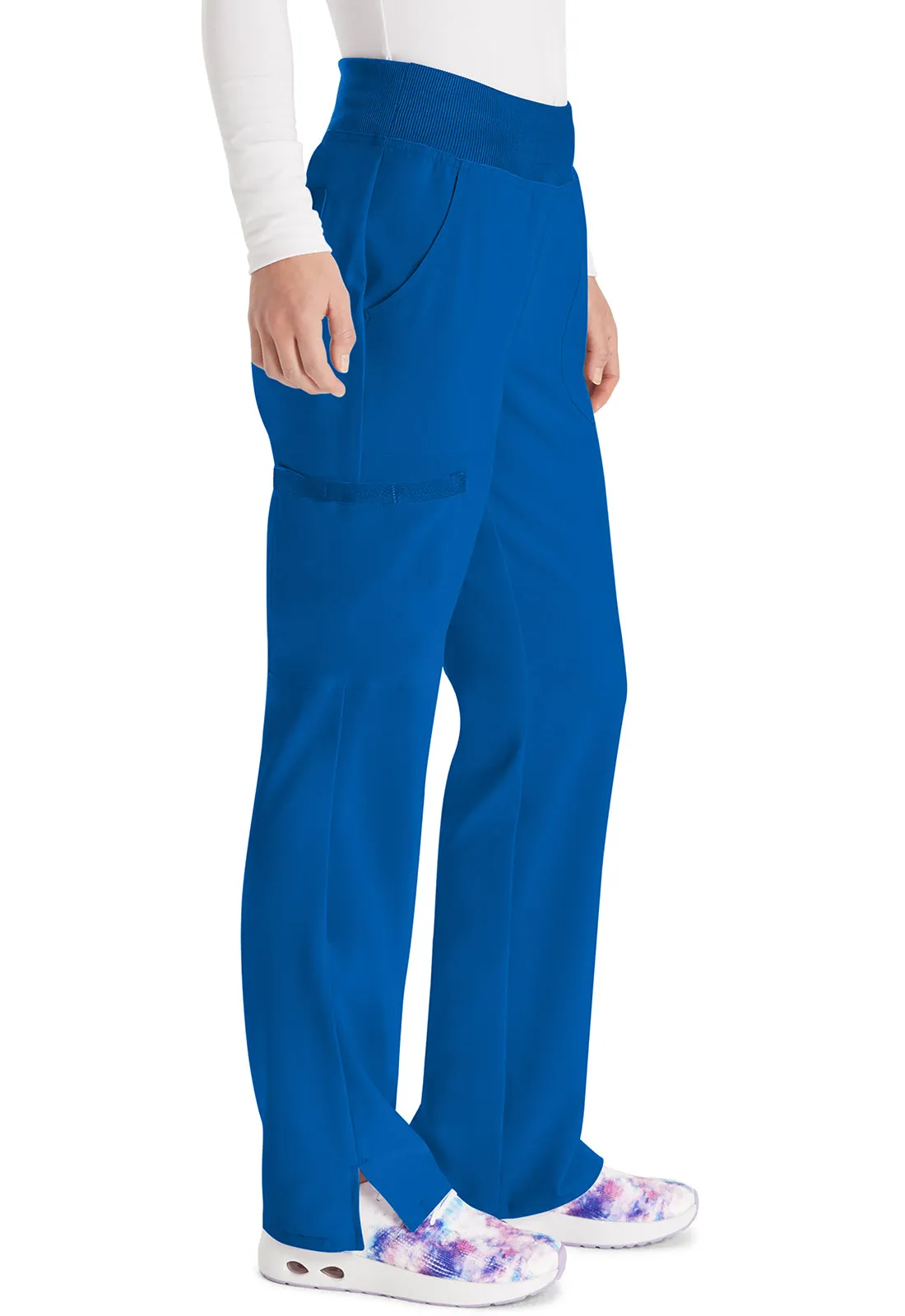 EDS Essentials DK005 Natural Rise Tapered Leg Pull-On Pants Royal
