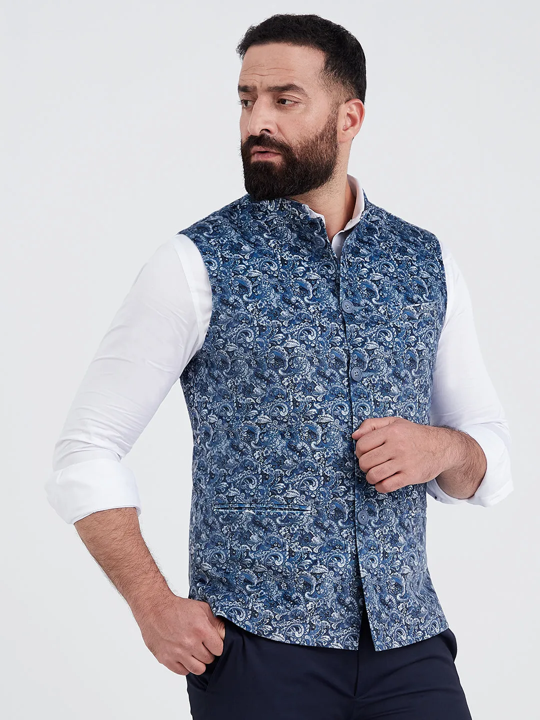 Egyptain Flora Nehru Jacket