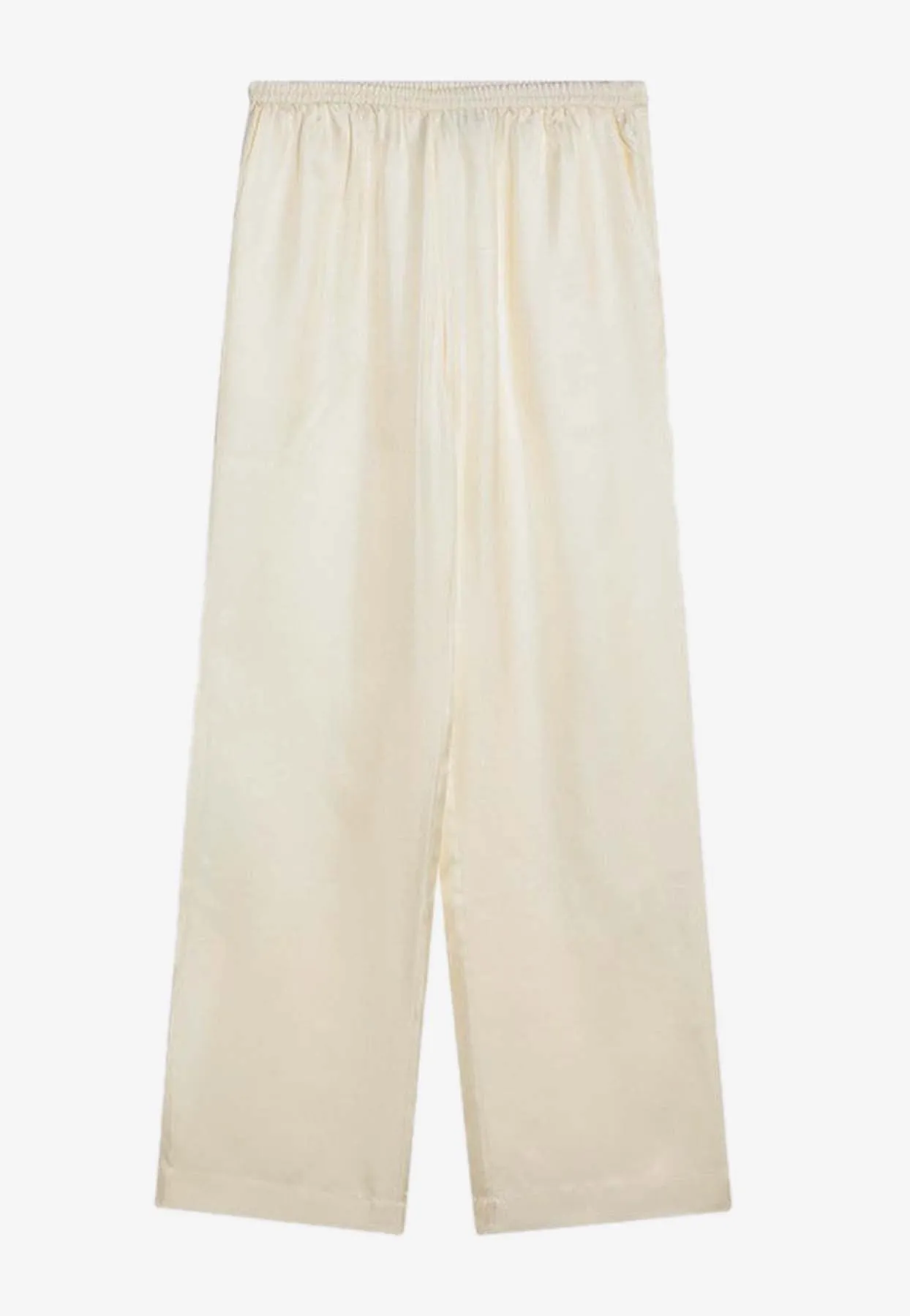 Elasticated Wide-Leg Pants
