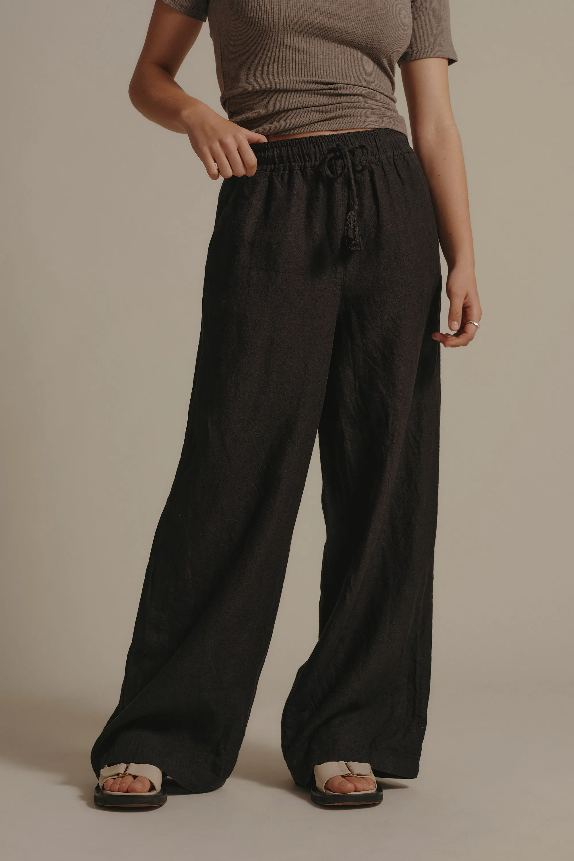 Elementary Seacomber Wide Leg Linen Pant