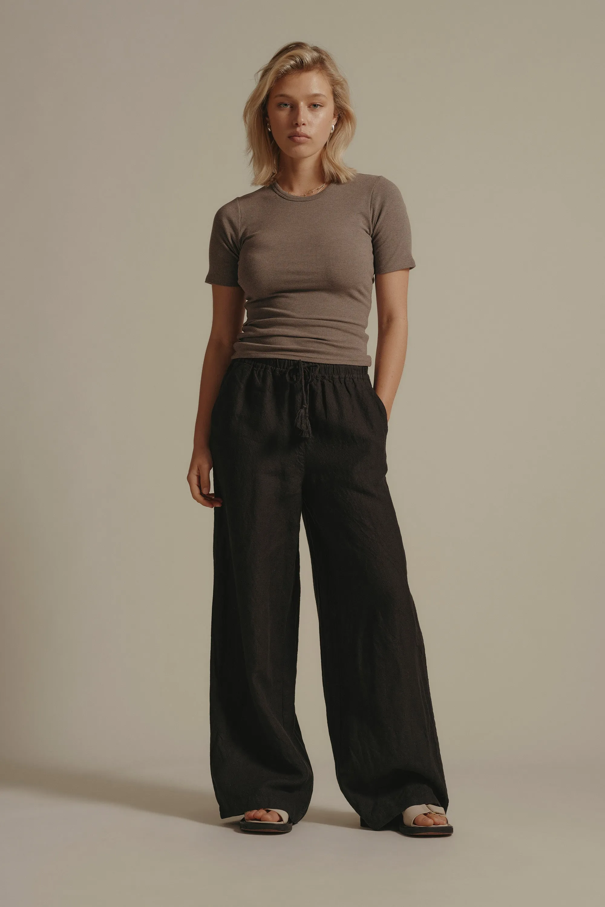 Elementary Seacomber Wide Leg Linen Pant