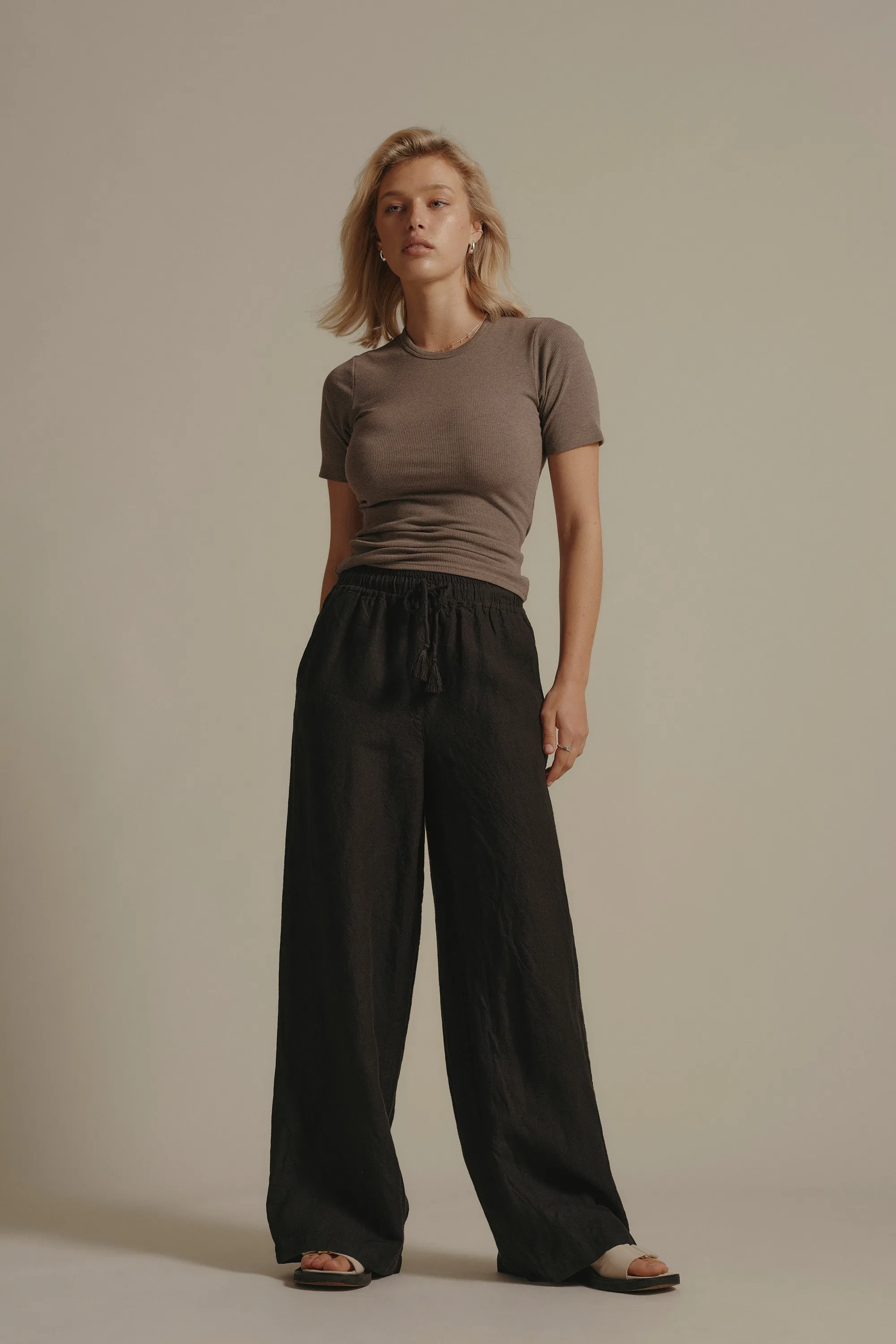 Elementary Seacomber Wide Leg Linen Pant