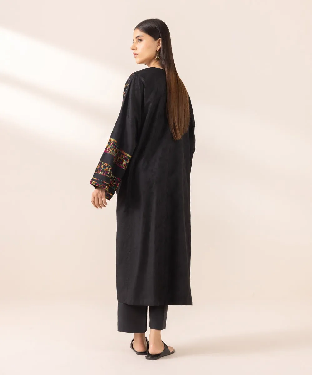 Embroidered Cotton Jacquard Shirt