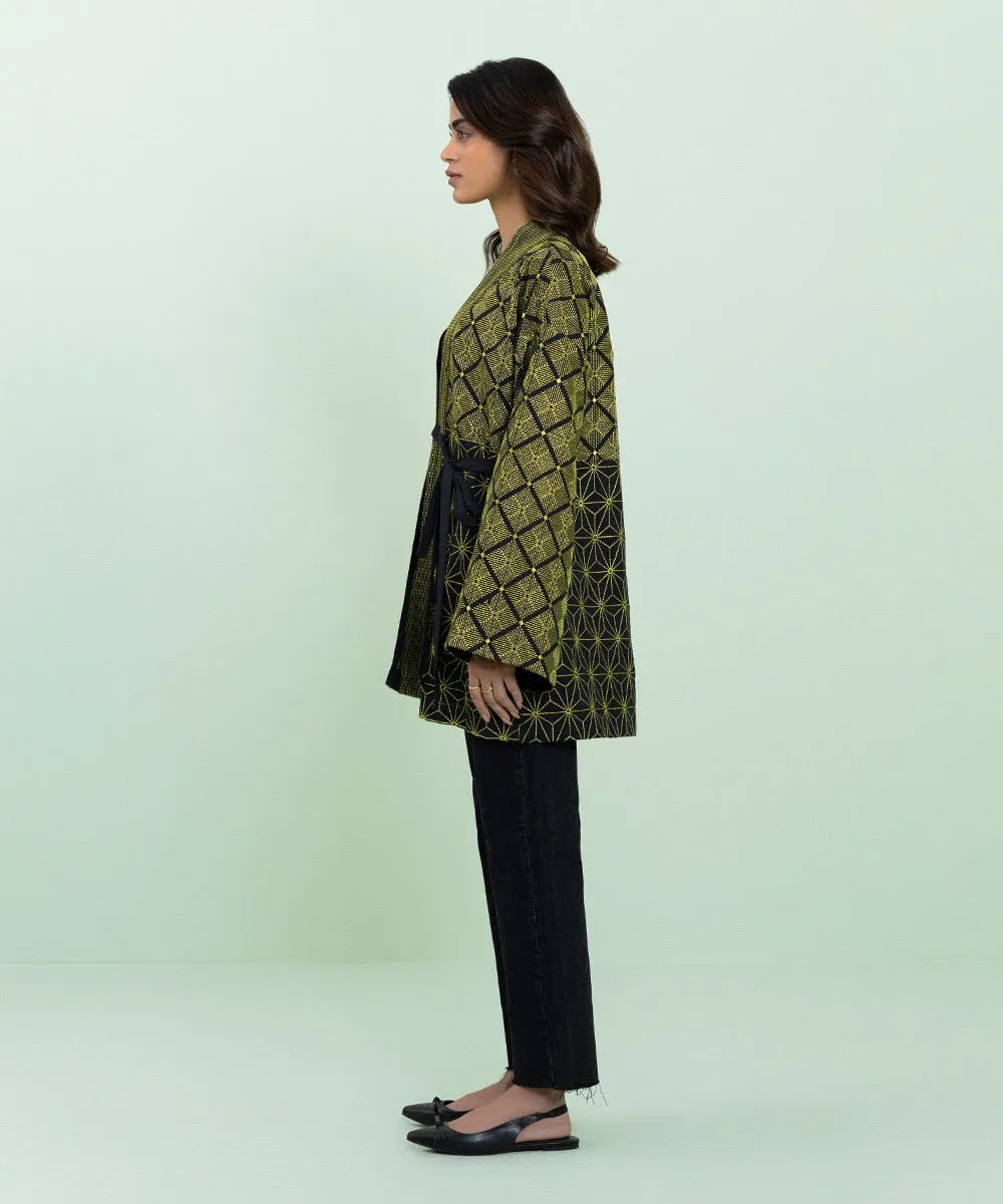 Embroidered Khaddar Jacket