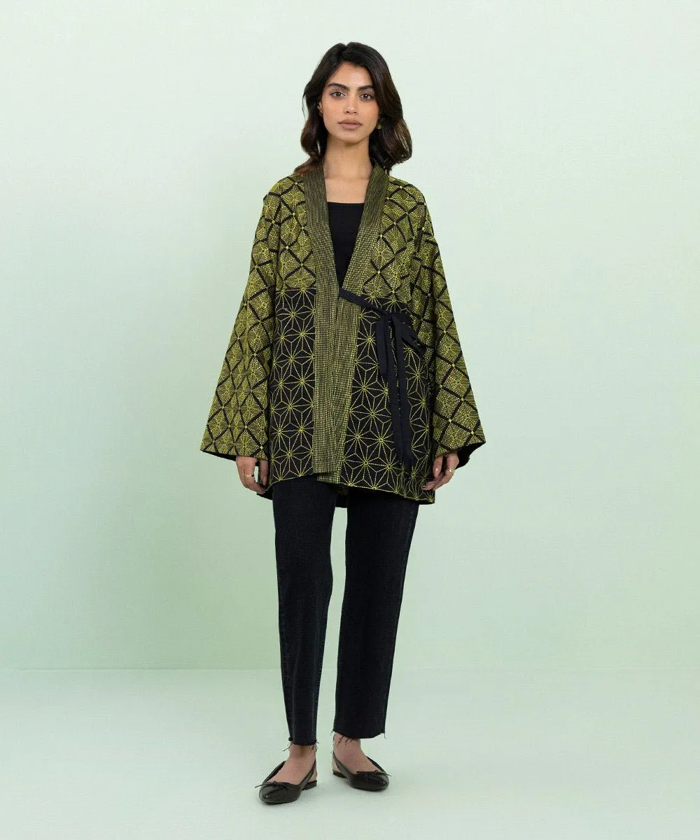 Embroidered Khaddar Jacket