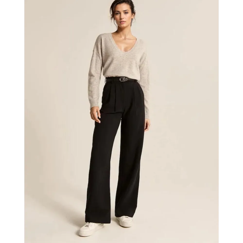 Eva™ - Tapered pants with wide legs