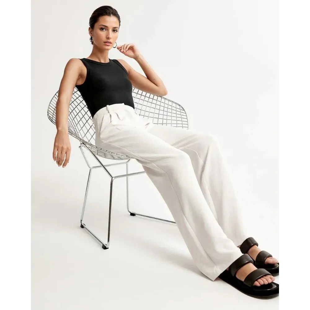 Eva™ - Tapered pants with wide legs
