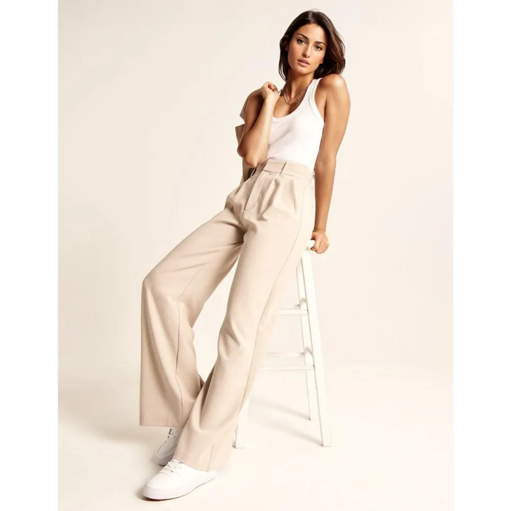 Eva™ - Tapered pants with wide legs