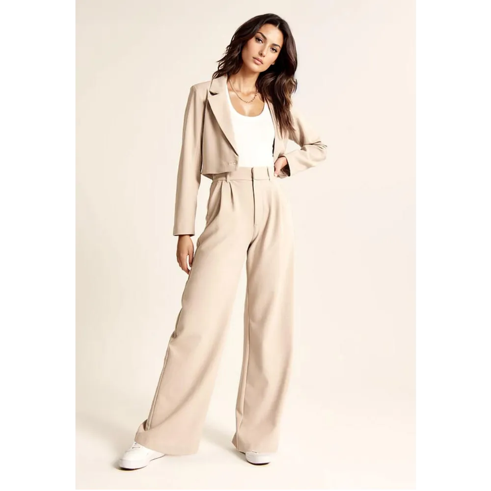 Eva™ - Tapered pants with wide legs