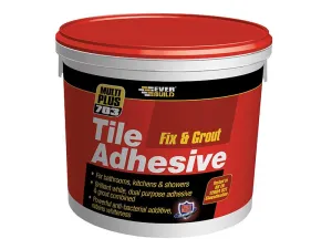 Everbuild 703 Fix & Grout Tile Adhesive 3.75Kg