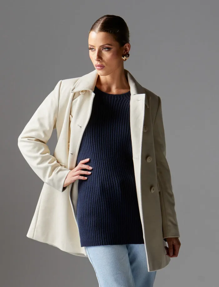 Fate   Becker Speak Easy Jacket | Ecru