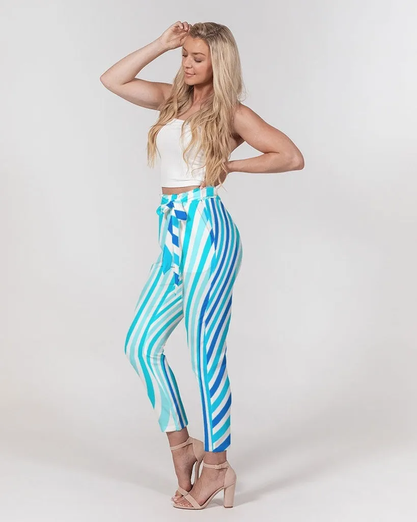 FIND YOUR COAST APPAREL - Original Women's Wave Places Belted Tapered Pants