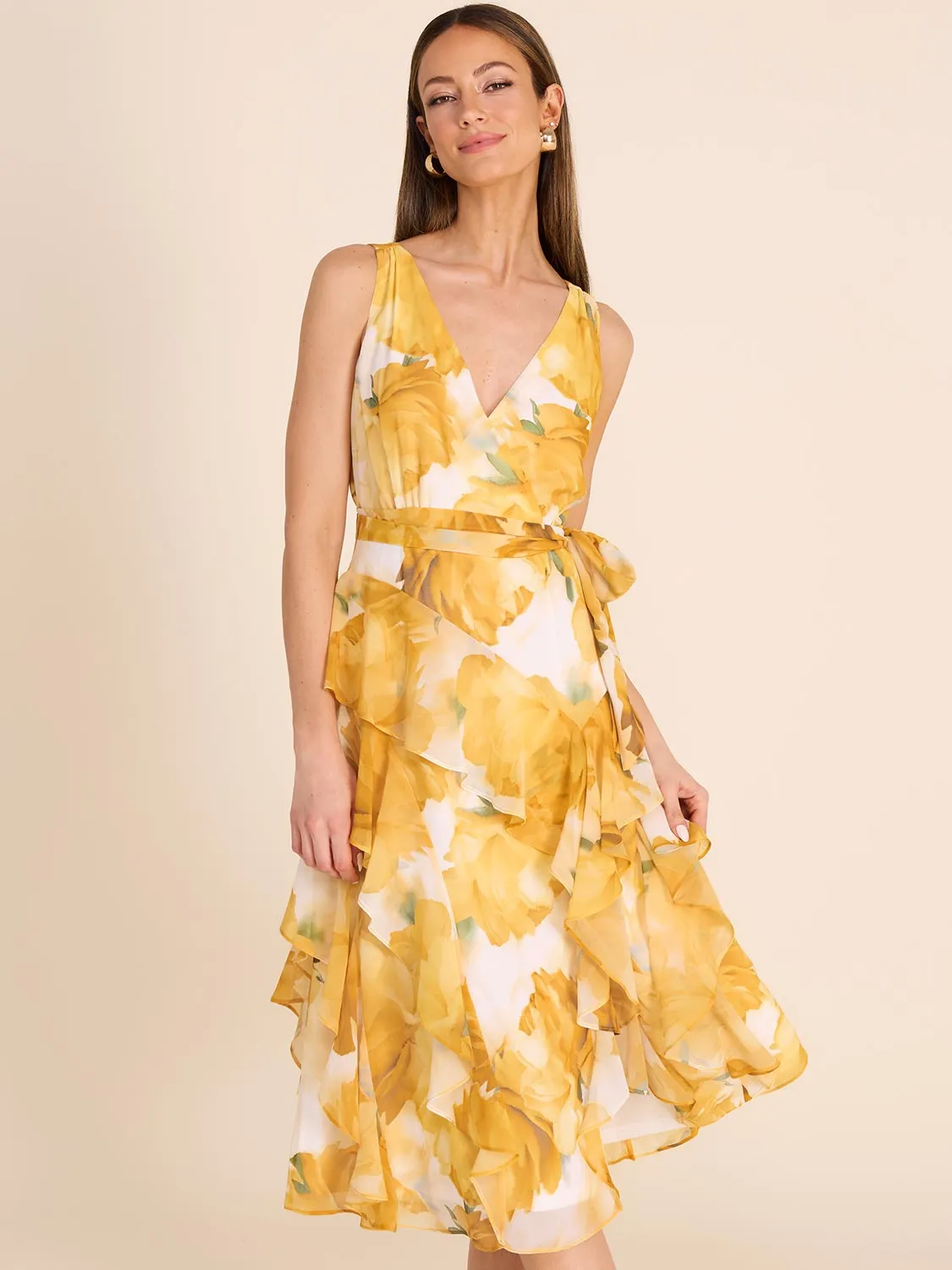 Floral Fit & Flare Midi Dress