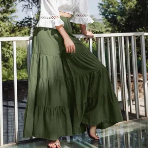 Flow High-Waisted Tiered Wide Leg Palazzo Pants
