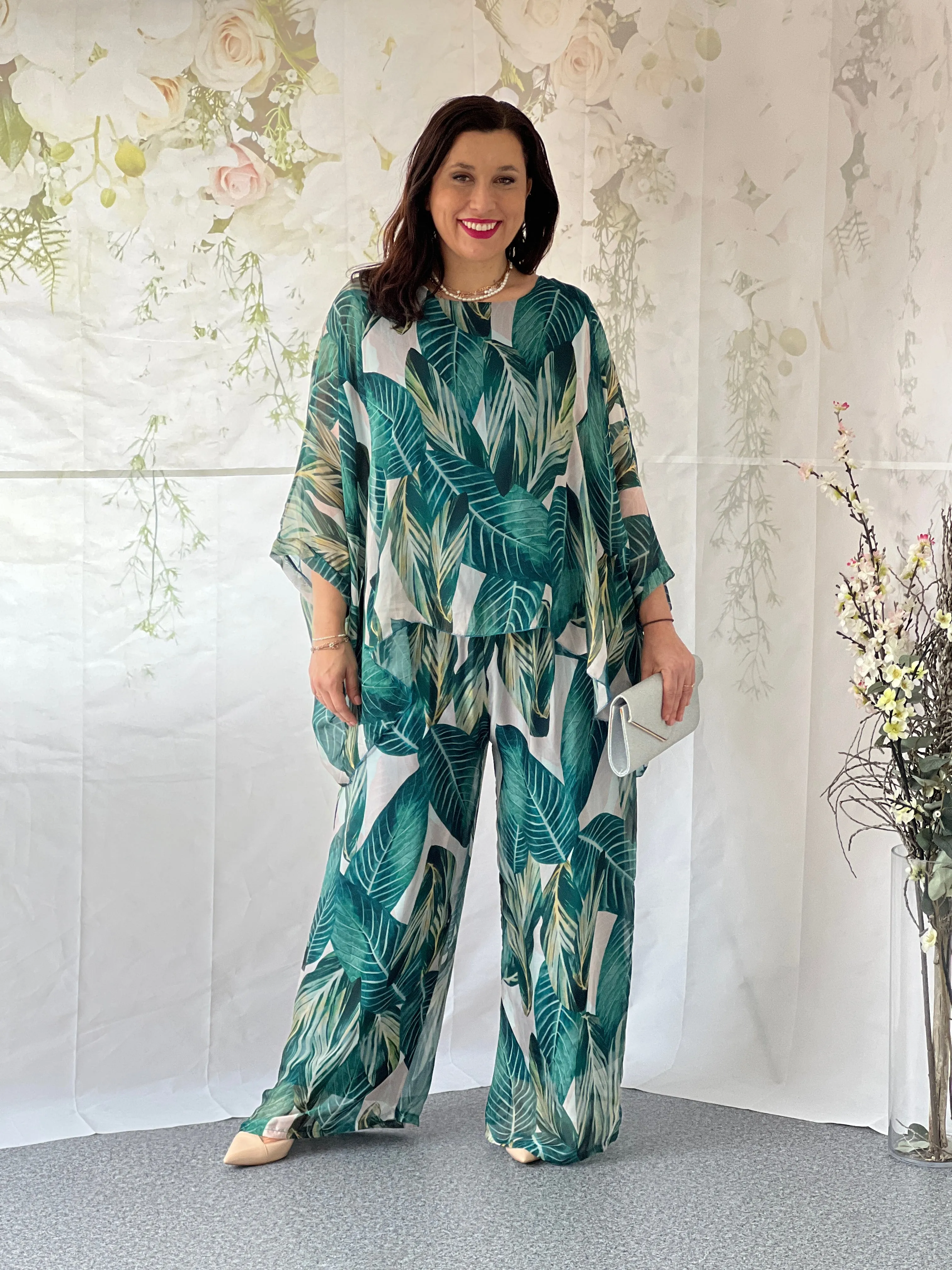 Fort Leaf Silk Pants