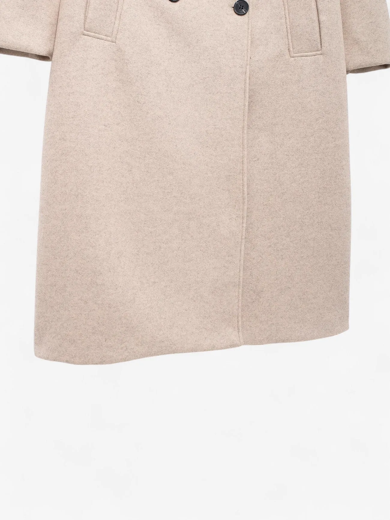 Foxes | Classic Double Breasted Long Casual Overcoat
