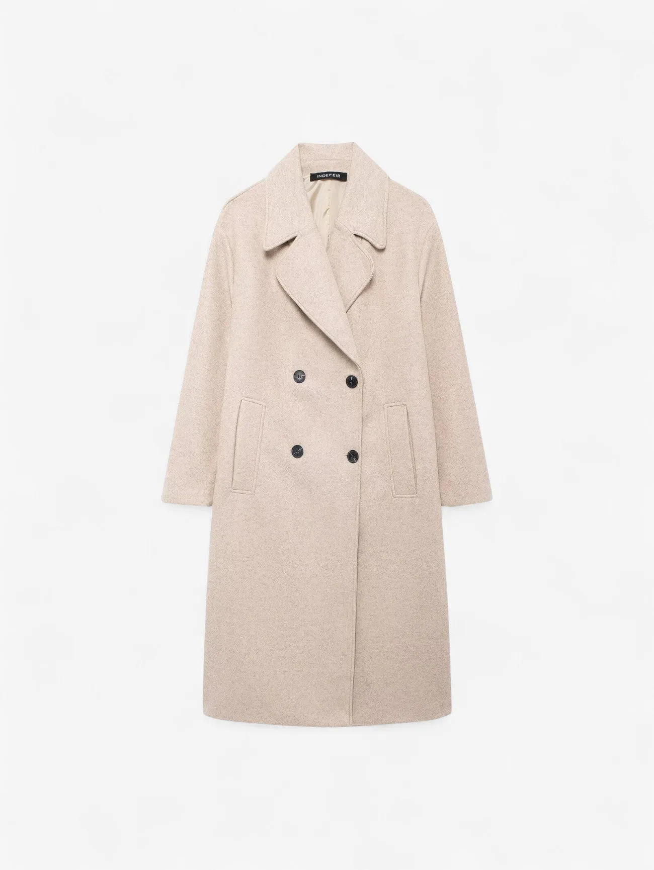 Foxes | Classic Double Breasted Long Casual Overcoat