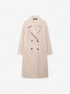 Foxes | Classic Double Breasted Long Casual Overcoat
