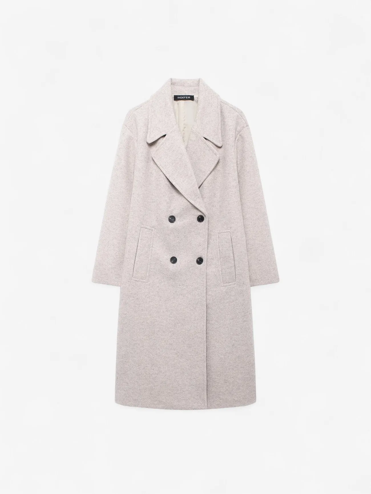 Foxes | Classic Double Breasted Long Casual Overcoat