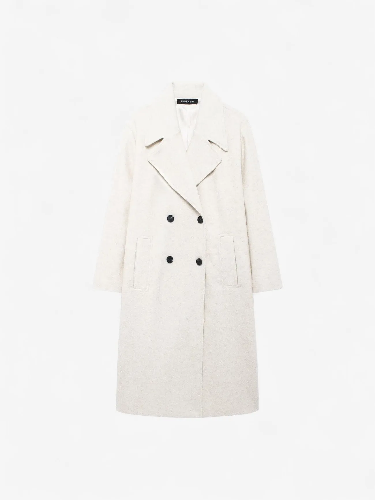 Foxes | Classic Double Breasted Long Casual Overcoat